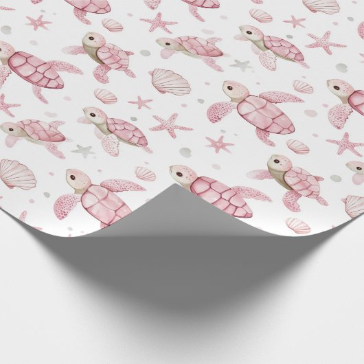 Baby schildpadden en baby cadeaupapier (Hoek)