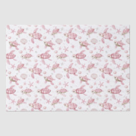 Baby schildpadden en baby tissuepapier