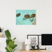 Baby schildpadden poster (Thuiskantoor)