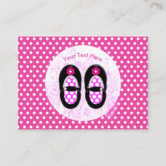  Baby Schoenen Baby shower Luier Raffle Informatiekaartje (Achterkant)