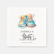 Baby Schoenen | Blue Boy Baby showers servetten