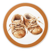 Baby Schoenen Keramische Knop – Unisex Kinderkamer (Voorkant)