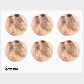 Baby schoenen ronde sticker (Vel)