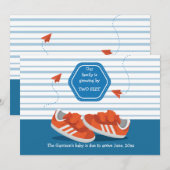 Baby schoenen Zwangerschap Aankondiging (Voorkant / Achterkant)