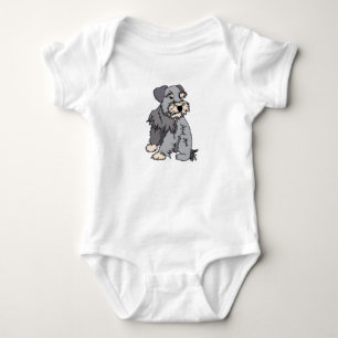 Baby Schrappy Miniature Schnauzer Romper