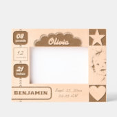 Baby Schrift gegraveerde lijsten Lijstjes (Voorkant)