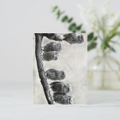 Baby Screech Owls Briefkaart (Staand voorkant)