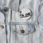 Baby Screech Owls Button (In situ)