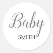 Baby Script Aangepaste naam Stickers (Voorkant)