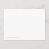 Baby Script Baby shower Invitation Green Uitnodiging Briefkaart (Achterkant)