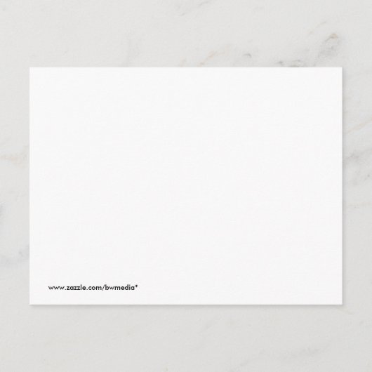 Baby Script Baby shower Invitation White Uitnodiging Briefkaart (Achterkant)