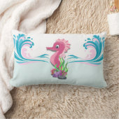 Baby Seahorse | Roze lumbar Pillow Kussen (Deken)