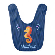 Baby Seahorse with Baby's Name