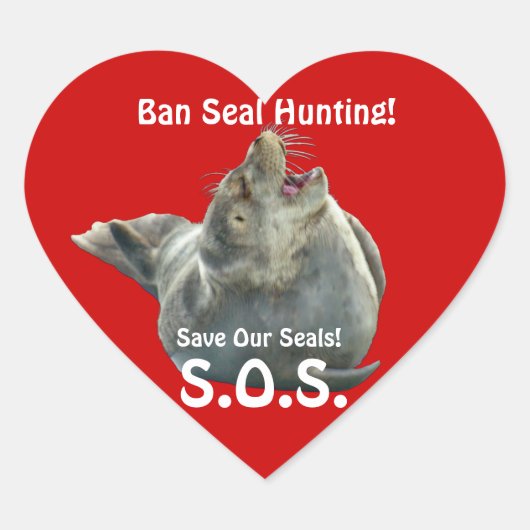 BABY SEAL Anti Seal-Hunt Wildlife Sticker (Voorkant)