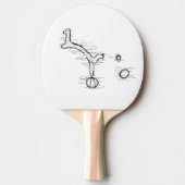 Baby Seal Balancing Act Unieke Tafeltennisbatje (Voorkant)