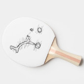 Baby Seal Balancing Act Unieke Tafeltennisbatje (Zijkant)