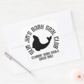Baby Seal Clubber Vierkante Sticker (Envelop)