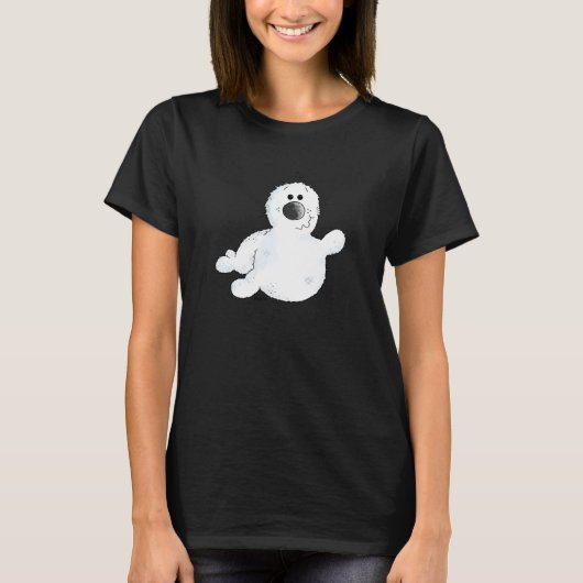 Baby Seal For Seal And Wild Animal T-shirt (Voorkant)