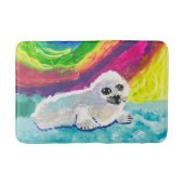 Baby Seal "Kunst voor kinderen" Badmat (Voorkant)
