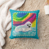 Baby Seal "Kunst voor kinderen" Kussen (Deken)