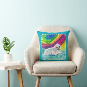 Baby Seal "Kunst voor kinderen" Kussen