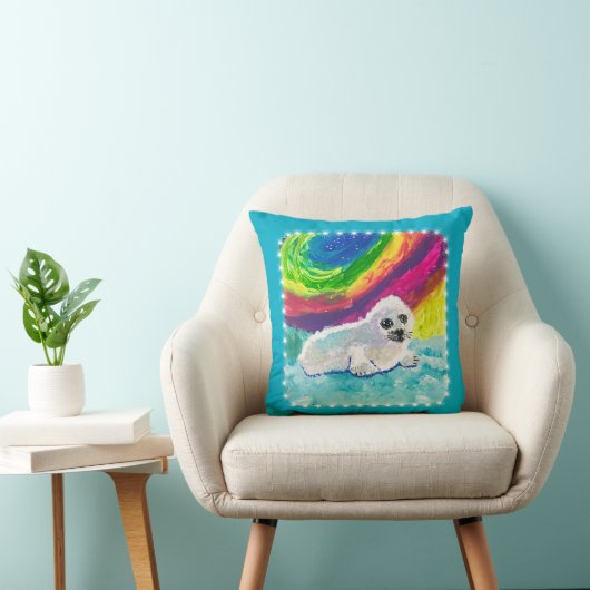 Baby Seal "Kunst voor kinderen" Kussen (Stoel)