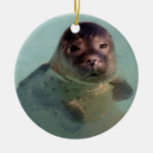 Baby Seal Ornaemnt Keramisch Ornament (Voorkant)