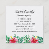 Baby Services Kute Sloth Visitekaartje (Achterkant)