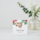 Baby Services Kute Sloth Visitekaartje (Staand voorkant)