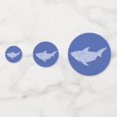 Baby Shark 1e Verjaardagsfeesttafel Decor Confetti (Achterkanten)