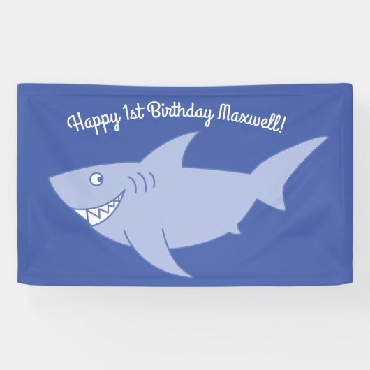 Baby Shark 1st Birthday Party Banner Decor (Horizontaal)