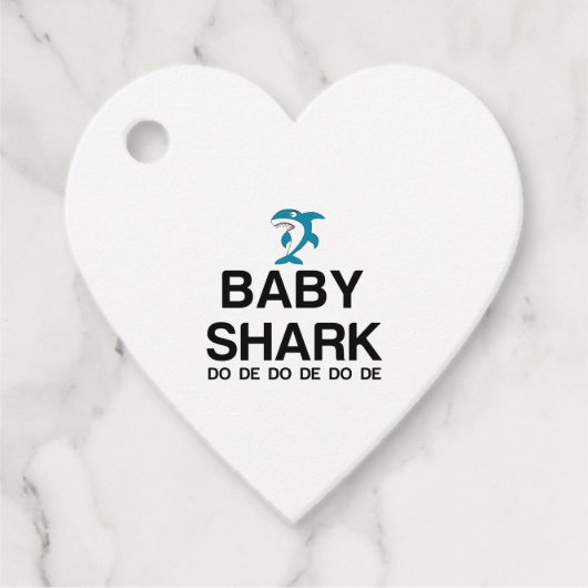 BABY SHARK BEDANKJES LABELS (Voorkant)