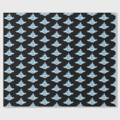 Baby Shark Birthday Cadeaupapier (Vlak)