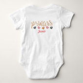 Baby Shark Blauw Witte Mop Ad Fund Named Romper (Achterkant)
