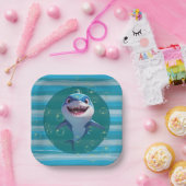 Baby Shark Bord Papieren Bord (Feest)
