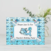 Baby Shark Boy's Birthday Kaart (Staand voorkant)