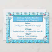 Baby Shark Boy's Birthday Kaart (Achterkant)