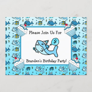 Baby Shark Boy's Birthday Kaart