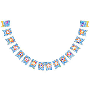 Baby Shark Bunting I Am one Personalized Banner