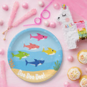 Baby Shark Dinner Plates Papieren Bordje (Feest)