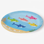 Baby Shark Dinner Plates Papieren Bordje (Gekanteld)