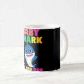 Baby Shark Doo Baby Papa Kinderen Koffiemok (Voorkant rechts)