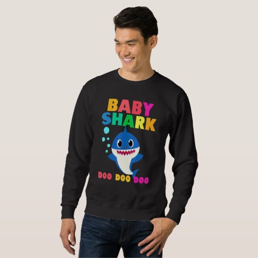 Baby Shark Doo Baby Papa Kinderen Trui (Voorkant volledig)