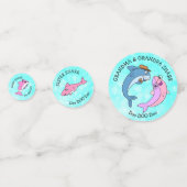 Baby Shark Family verjaardagsfeestje Confetti (Voorkanten)