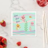 Baby Shark Feest Thema Servetten (Insitu)