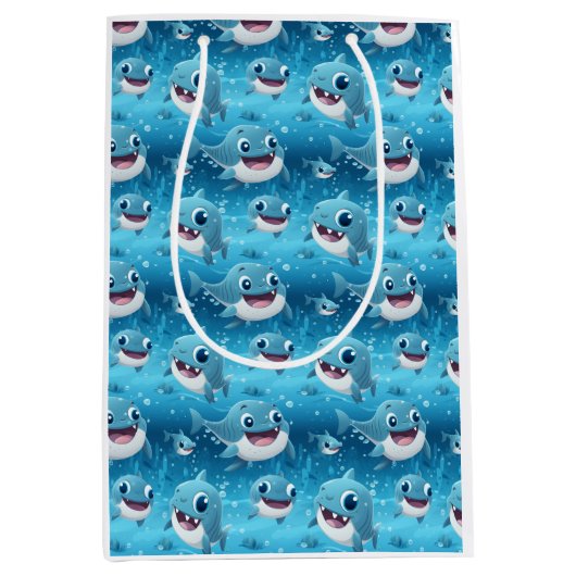 Baby Shark Fun Medium Cadeauzakje (Voorkant)