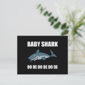 Baby Shark Funny Briefkaart (Staand voorkant)