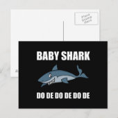Baby Shark Funny Briefkaart (Voorkant / Achterkant)