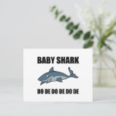 Baby Shark Funny Briefkaart (Staand voorkant)