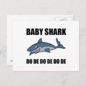 Baby Shark Funny Briefkaart (Voorkant / Achterkant)